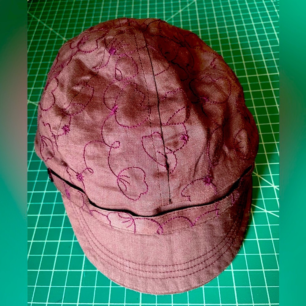 Pistil Chocolate Brown Newsboy Embroidered Hat